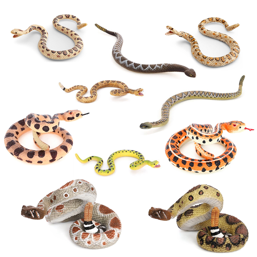 Kids Toys Under $10 - Figura Realista de Réptil Serpente Cascavel