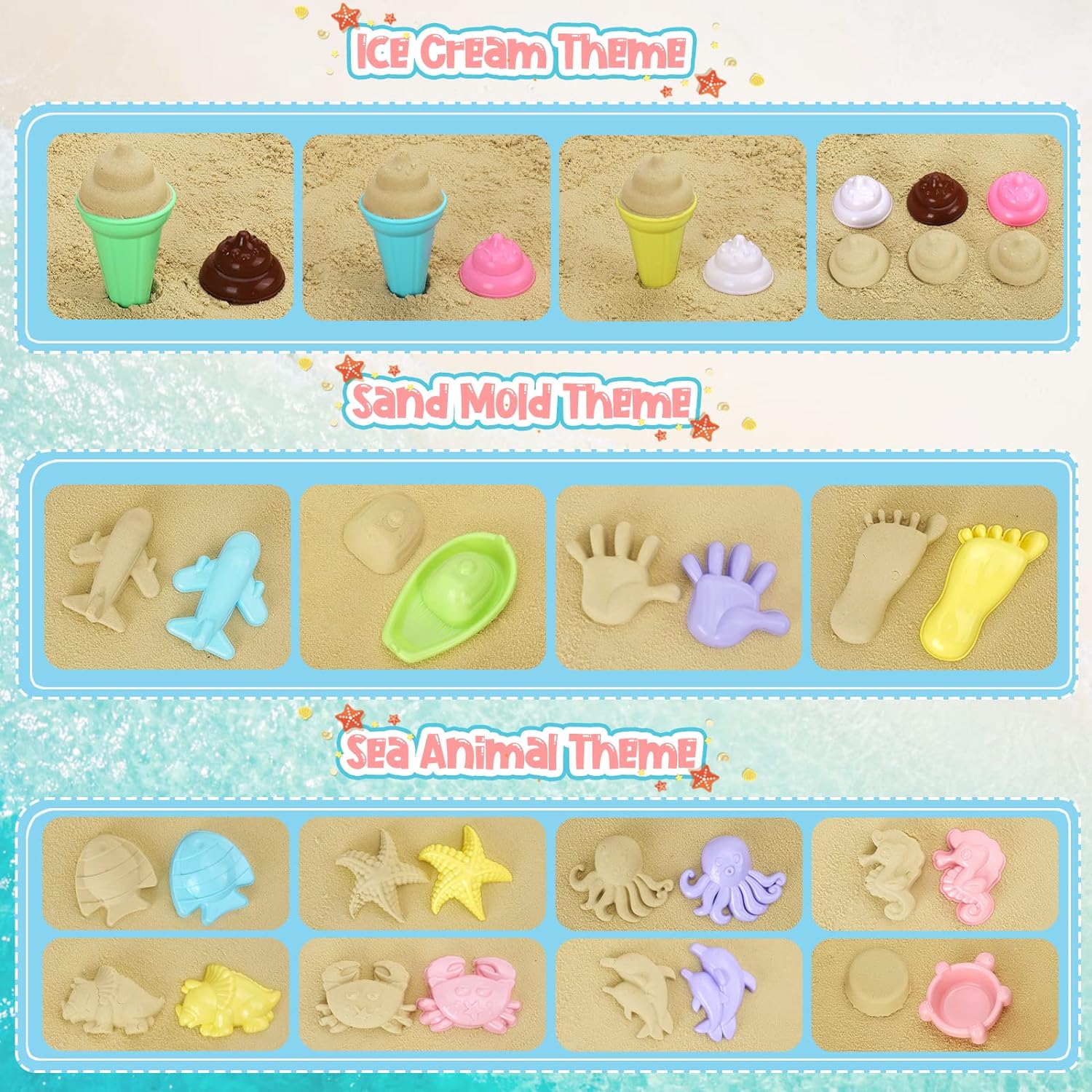 20 pçs conjunto de brinquedos  - Kinetic Sand Mold avaliação e preço