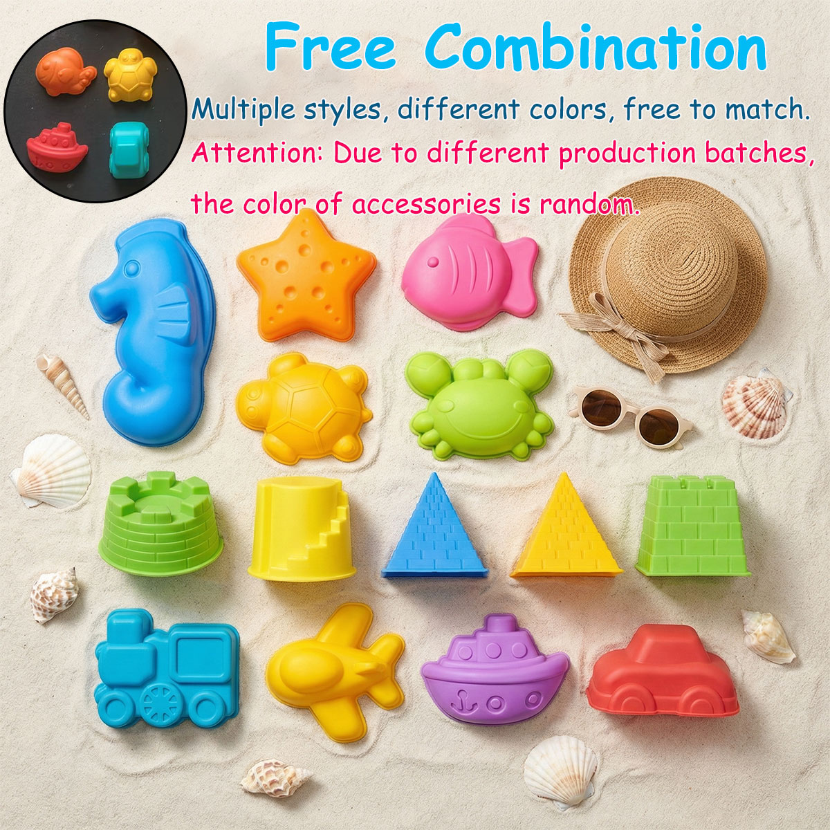Conjunto de Moldes Criativos p - Kinetic Sand Mold avaliação e preço