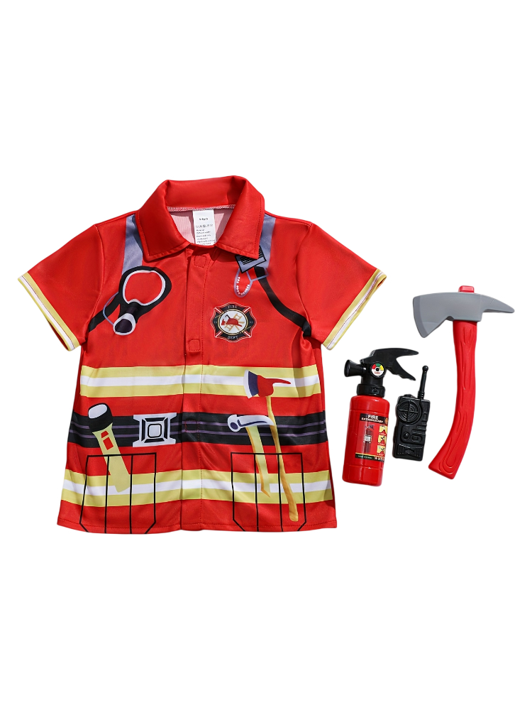 Camisa Estilo Bombeiro para Cr - Kids Toys Supplier avaliação e preço