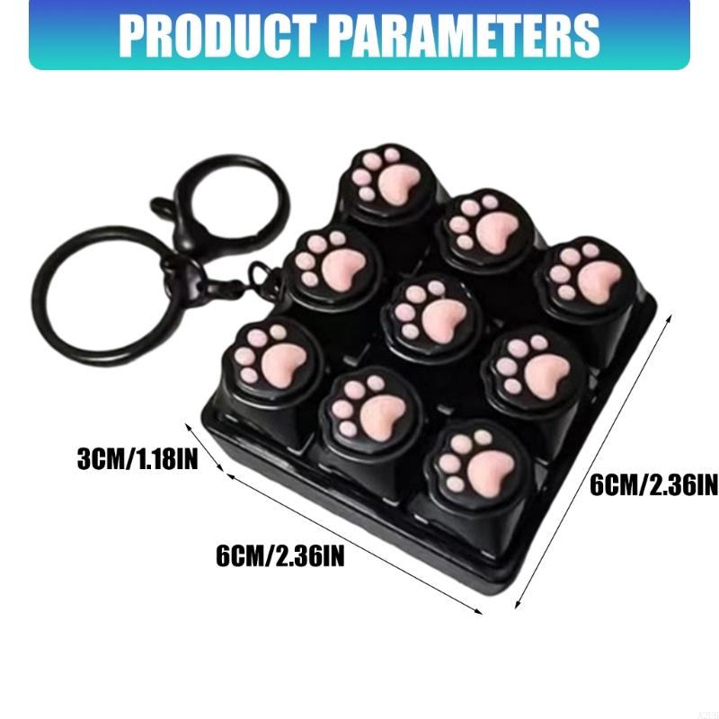 Silicone gatos patas keycap pr - Kids Toys Entertainer avaliação e preço