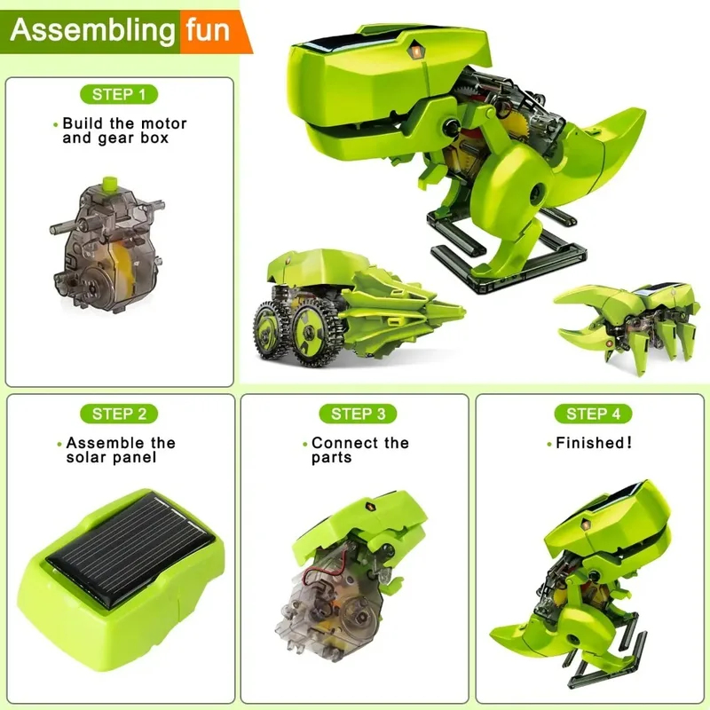 Kit Robô Solar 3 em 1, Brinque - Kids Toys Under $10 avaliação e preço